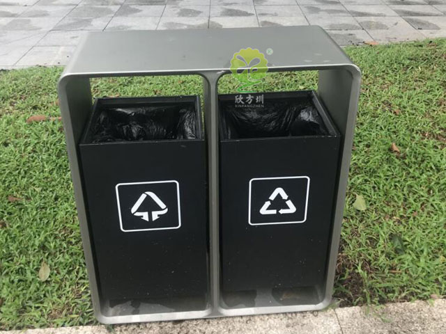 福田城市形象更新戶外分類垃圾桶戶外擺放圖