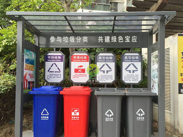 垃圾分類亭垃圾分類收集站來圖來樣定制